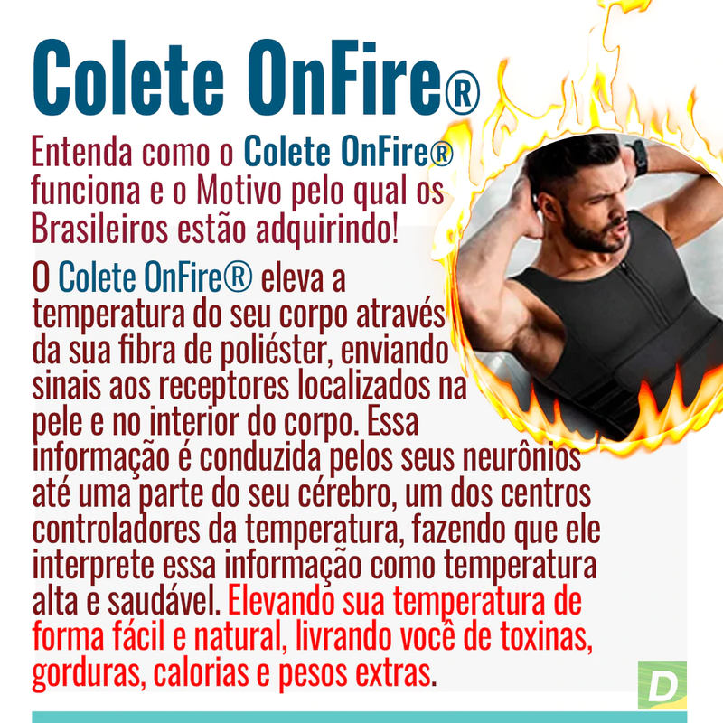 Colete OnFire Emagrecedor Inteligente