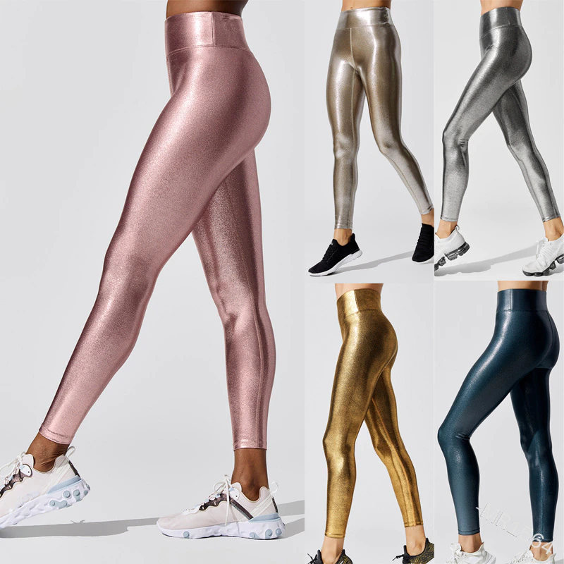 Calça Legging Metálica